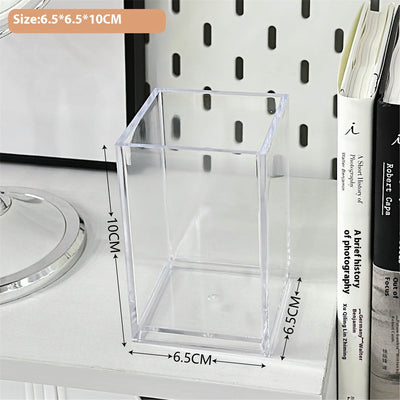 Organizador Acrílico Transparente para Escritorio - Soporte Multifuncional para Oficina y Maquillaje - Image 6