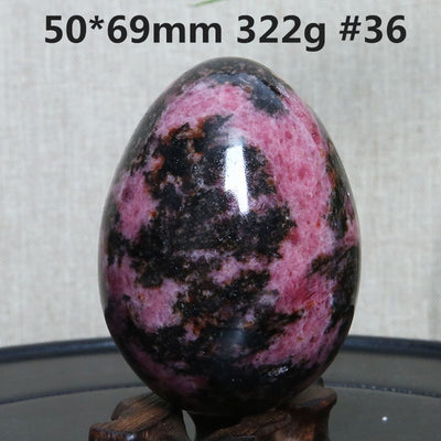 Huevo de Turmalina Negra Natural - Piedra Cristal Ornamental - Image 23