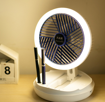Ventilador de Techo Plegable con Carga USB, Luz LED y 4 Velocidades - Image 4