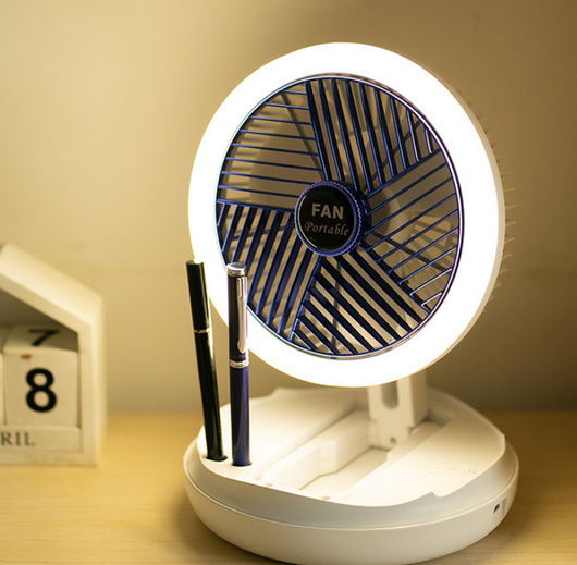 Ventilador de Techo Plegable con Carga USB, Luz LED y 4 Velocidades - Image 4