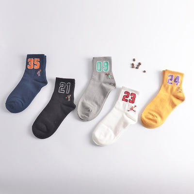 Calcetines Deportivos Alfabeto para Hombre y Mujer - Otoño e Invierno - Image 9