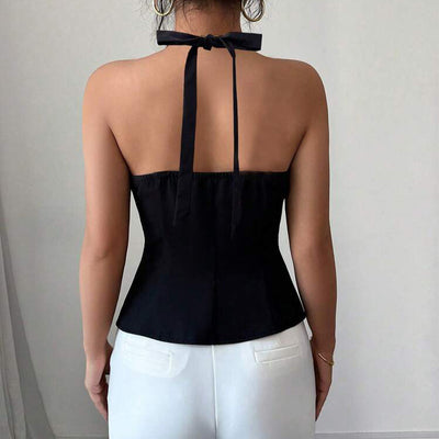 Chaleco Halter Backless Ajustable - Cardigan de Verano para Mujer - Image 3
