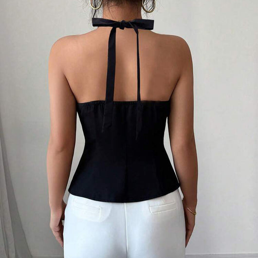 Chaleco Halter Backless Ajustable - Cardigan de Verano para Mujer - Image 3
