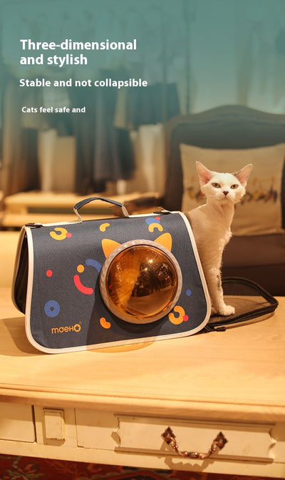 Mochila Transportadora Transparente para Gatos - Cápsula Espacial de Viaje - Image 11