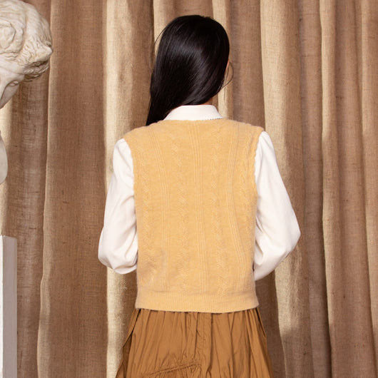 Conjunto Preppy de Chaleco y Camisa - Traje Dos Piezas Elegante - Image 4