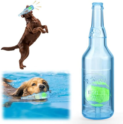 Juguete Botella de Agua para Perros - Masticable Indestructible con Sonido Crujiente