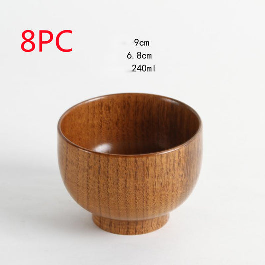 Cuenco de Madera de Azufaifa Estilo Japonés Natural - Image 28