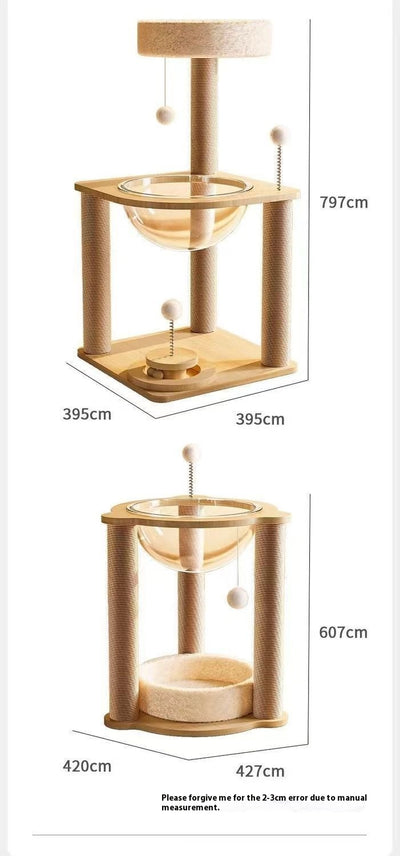 Torre Rascador Cápsula Espacial para Gatos - Juguete Multifuncional - Image 9