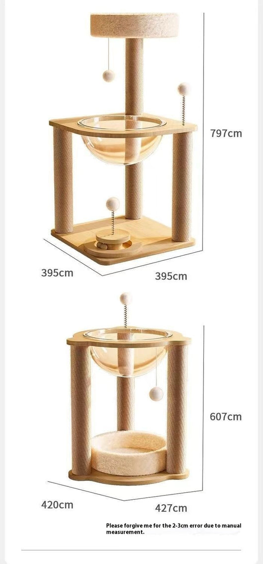 Torre Rascador Cápsula Espacial para Gatos - Juguete Multifuncional - Image 9