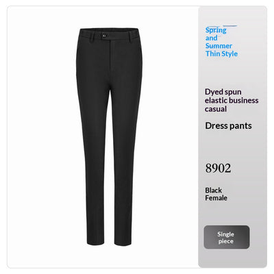 Pantalones Formales de Talle Alto con Drapeado Favorecedora - Image 11