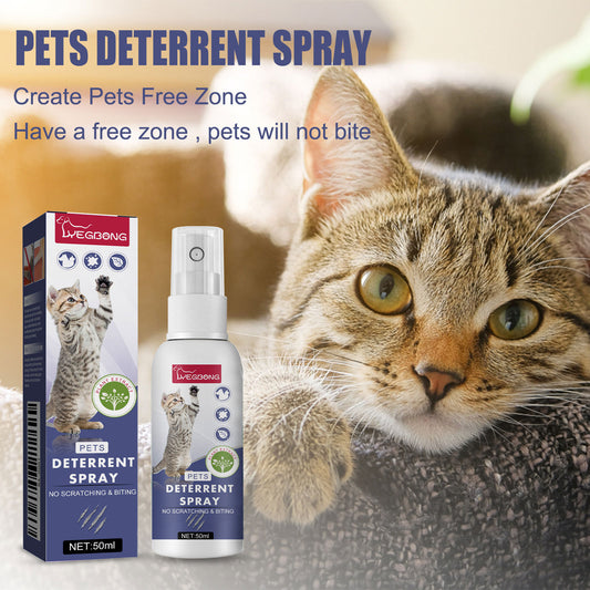 Spray Repelente Anti-arañazos para Perros y Gatos - Protege Puertas y Muebles