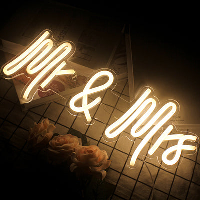 Letrero Luminoso LED Mr & Mrs - Decoración Neón Interior - Image 11