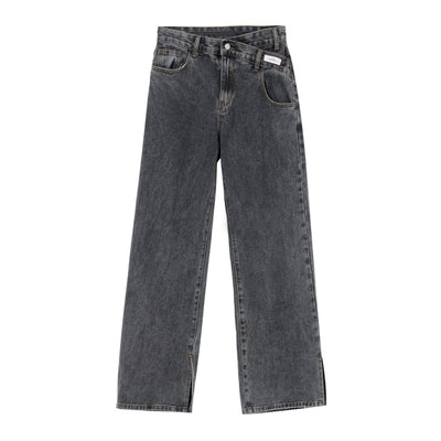 Pantalones Acampanados Cintura Alta Casuales con Abertura Trendy - Image 2