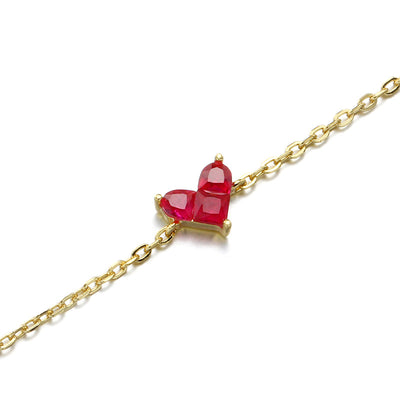 Pulsera de Circón con Diseño de Puntadas de Amor para Mujer - Image 2