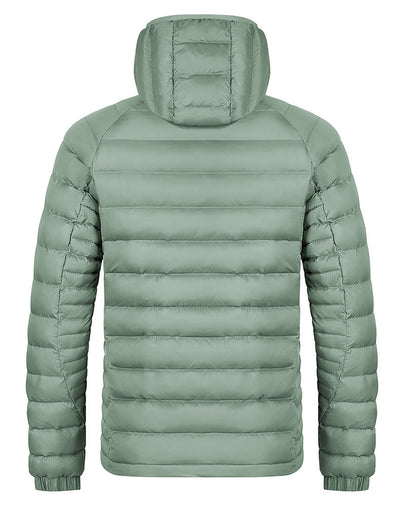 Chaqueta Ligera con Capucha para Hombre - Abrigo Cálido Portátil con Bolsillos - Image 12