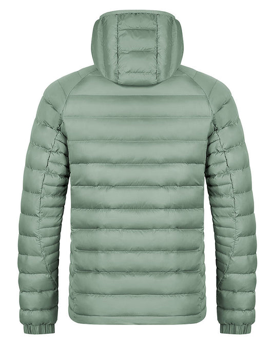 Chaqueta Ligera con Capucha para Hombre - Abrigo Cálido Portátil con Bolsillos - Image 12