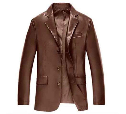 Chaqueta de Cuero Lavado Estilo Casual - Image 11
