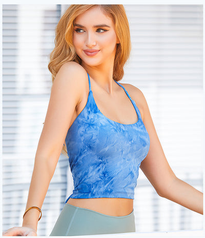 Camiseta Deportiva Tie Dye para Mujer con Soporte Fitness - Image 25