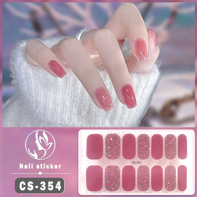 Uñas Postizas Impermeables de Color Sólido para Nail Art - Image 17