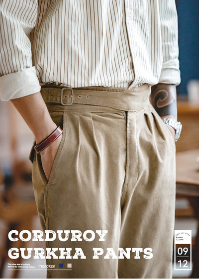 Pantalones Casual de Pana Estilo Americano para Hombre - Image 11