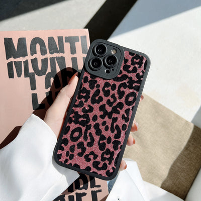 Funda de Silicona Leopardo Glitter Brillante Protección Total Antigolpes - Image 4