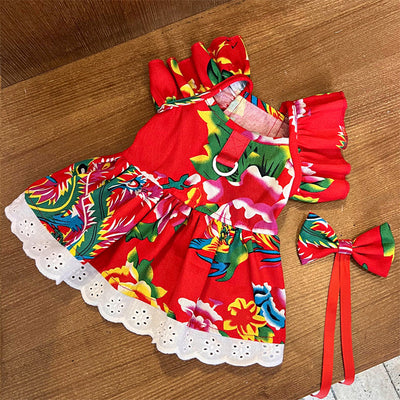 Vestido para Mascotas con Mangas Volantes - Tres Colores - Image 14