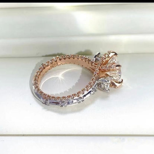 Anillo de Moissanita Three-Life para Mujer - Image 3
