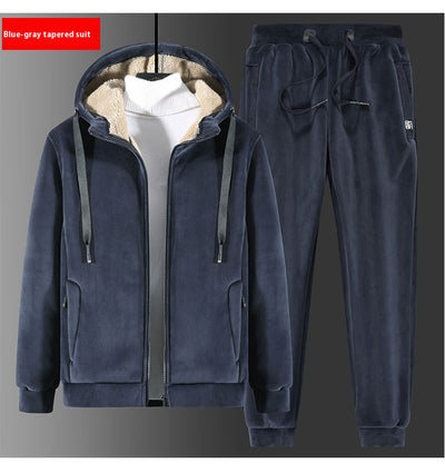 Conjunto de Sudadera y Pantalón de Terciopelo Silver Fox Talla Grande - Image 11