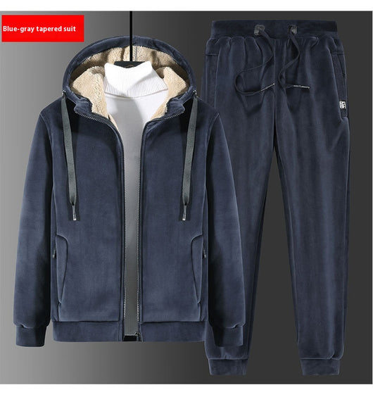 Conjunto de Sudadera y Pantalón de Terciopelo Silver Fox Talla Grande - Image 11