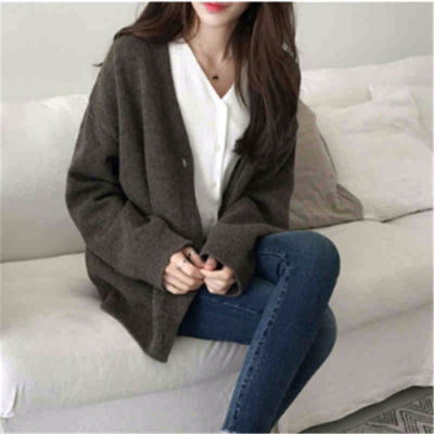 Suéter Abrigo Escote en V - Image 7