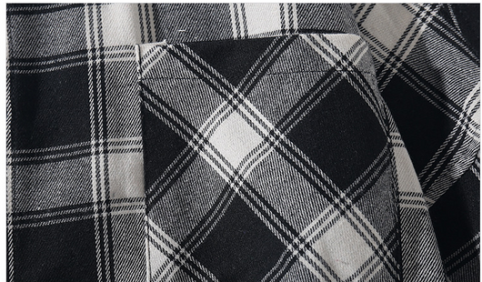 Camisa de Manga Larga a Cuadros para Hombre en Poliéster - Image 12