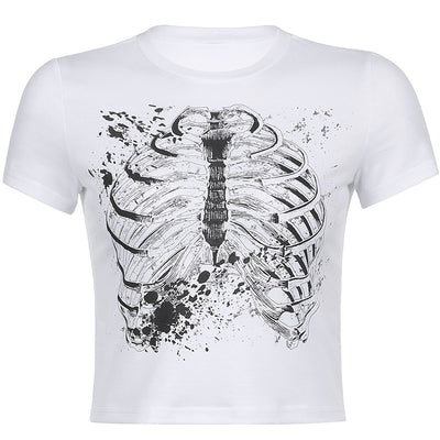 Camiseta Personalizada con Estampa en Pecho Cuello Redondo Ajuste Slim - Image 10