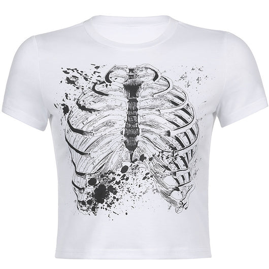 Camiseta Personalizada con Estampa en Pecho Cuello Redondo Ajuste Slim - Image 10