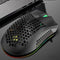 Ratón Inalámbrico Gaming con Diseño Hueco y Carga Luminosa