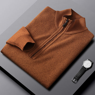Suéter Casual para Hombre con Cuello Cremallera - Abrigo Grueso y Cálido - Image 7