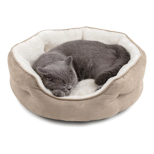 Cama Redonda Suave para Perros y Gatos - Nido Acogedor