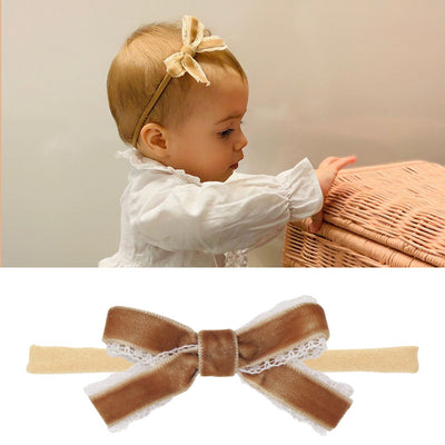 Set de Diademas para Bebé con Moños de Algodón y Lino - Image 12