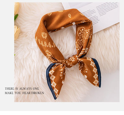 Pañuelo de Seda Emulada 70cm - Accesorio de Moda Versátil - Image 26