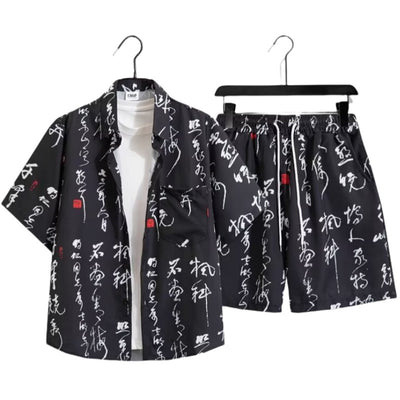 Conjunto de Camisa Estampada Fengyun South para Hombre - Image 4