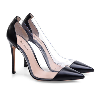 Zapatos de Tacón Alto Puntiagudo con Detalles en PVC - Image 17