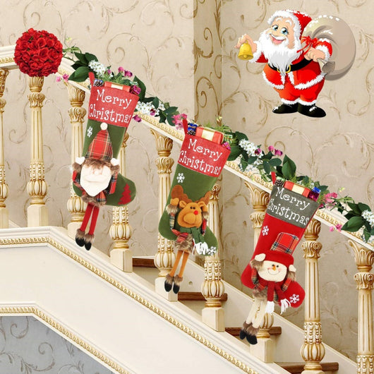 Set de Medias Navideñas 3D Gigantes - Decoraciones Navidad 2024 - Image 4