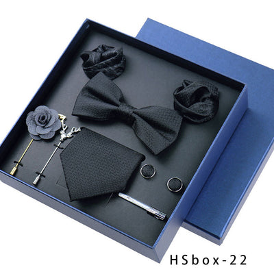 Set de 8 Piezas Accesorios Formales para Hombre - Corbatas, Moños y Pañuelos - Image 23