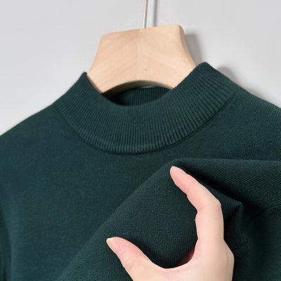Suéter Cuello Alto Casual para Hombre - Diseño Minimalista Versátil - Image 9