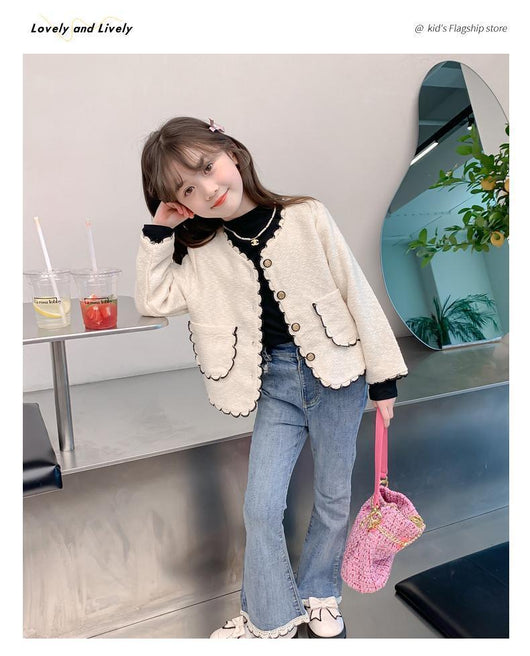 Abrigo para Niña Estilo Western Chanel - Image 12