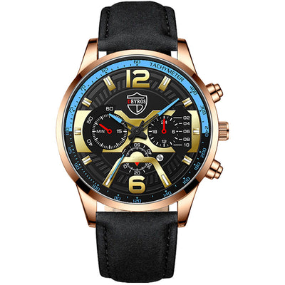 Reloj de Negocios DEYROS para Hombre con Calendario y Movimiento de Cuarzo - Image 3