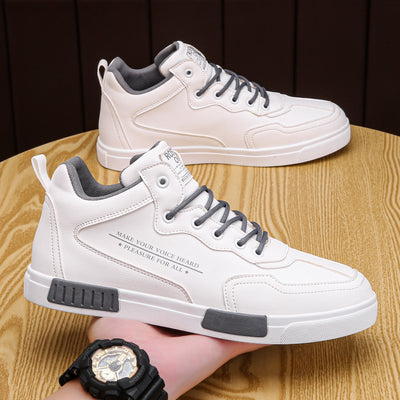 Zapatillas Deportivas High-Top de Cuero Premium Multiuso - Image 12