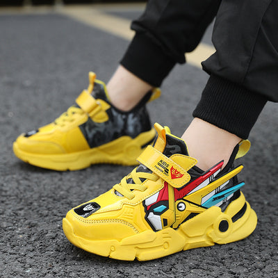 Zapatillas Deportivas Infantiles de Cuero con Velcro - Comodidad y Estilo para Niños - Image 4