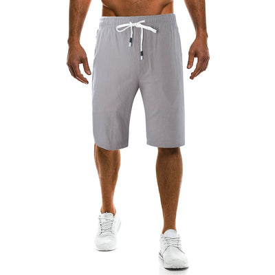 Pantalones Casuales de Algodón y Lino para Hombre - Image 3