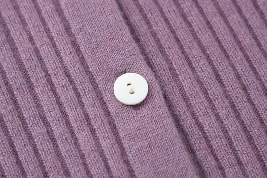 Cardigan de Cachemira Corto para Mujer - Cuello Solapa Otoño Temprano - Image 25