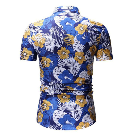 Camisa Floral de Playa para Hombre - Manga Corta de Verano - Image 17